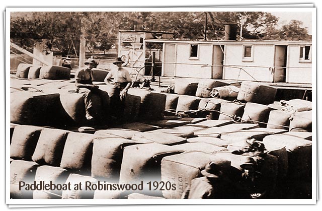 Paddleboat visits Robinswood 1920s